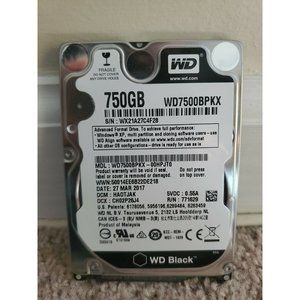 Western Digital WD WD7500BPKX-00HPJT0 DCM:HA0TJAK 27 Mar 2017 750GB